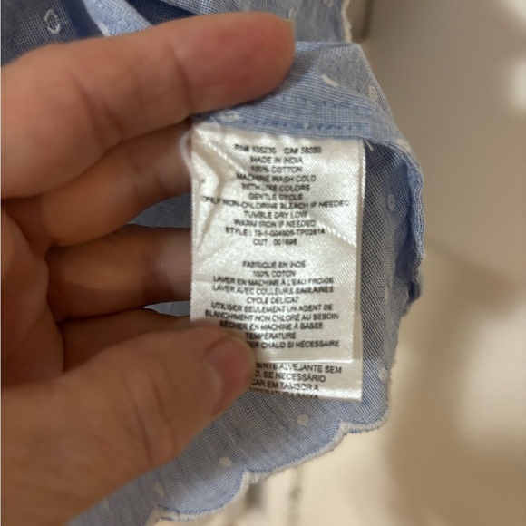 Joie Elegant Sky Blue Women's Blouse - Picture 3 of 5